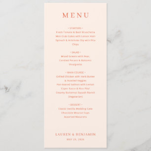 MENU Classic Elegancy Peach Serif