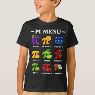Menu day 3,14 math teacher symbol funny pie pun T-Shirt