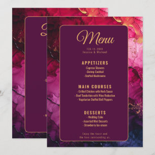 MENU + DRINKS Celestial Elegance Marble 