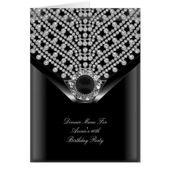 Menu for Annie Card (Front)