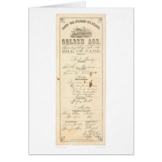 Menu for Steamer "Golden Age" (1276A)