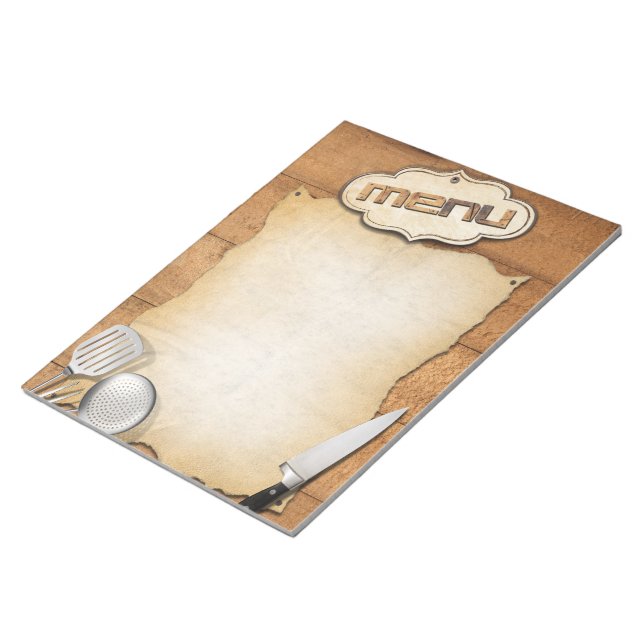 Menù illustration notepad (Angled)