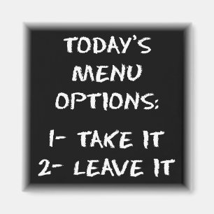 Menu magnet