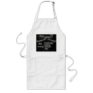 Menu Style Long Apron
