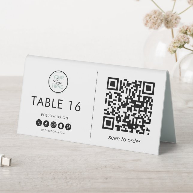 Menu Tableside Ordering QR Code (In SItu (Table))