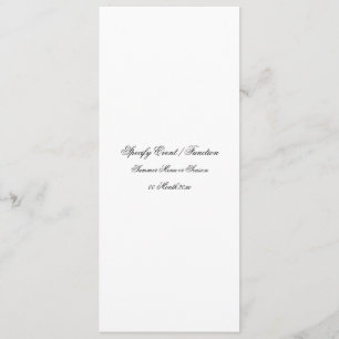 Menu template - Create your own