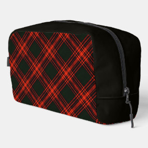Menzies Antique Hunting Tartan Plaid Dopp Kit