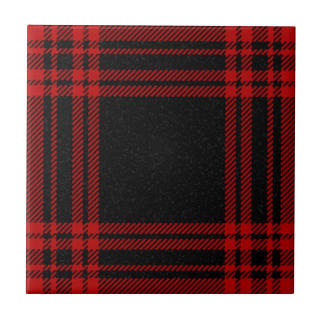 Menzies Clan Hunting Tartan Plaid Pattern Tile (Front)