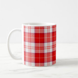 Menzies Red Clan Scottish Tartan Plaid Coffee Mug