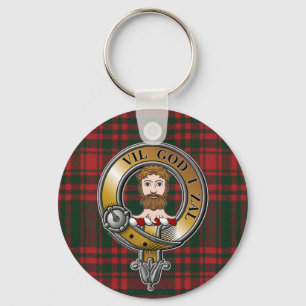 Menzies Tartan & Badge Key Ring