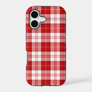 Menzies tartan red white plaid