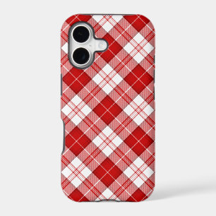 Menzies tartan red white plaid