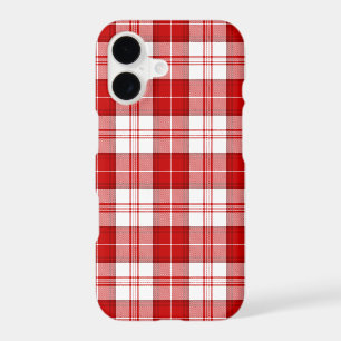Menzies tartan red white plaid