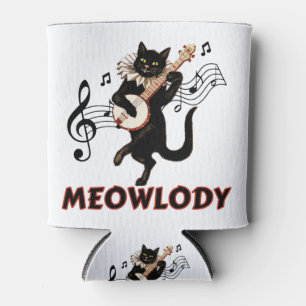 Meolody Cat Music Guitar Can Cooler