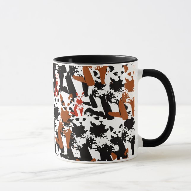 meooow - cats pattern mug (Right)