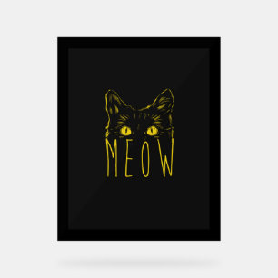 Meow Acrylic Sign
