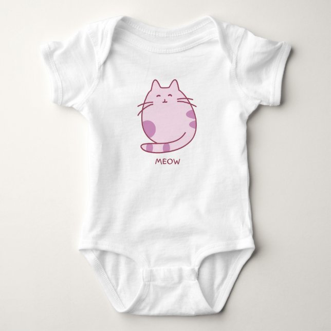 Meow Baby Bodysuit (Front)