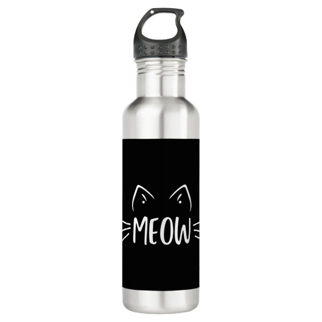 Meow Cat 710 Ml Water Bottle (Front)