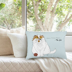 Meow Cat Funny Decorative Cushion