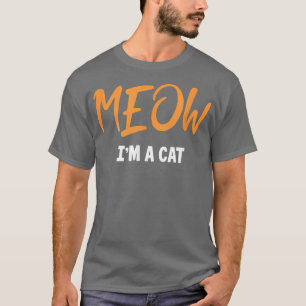 Meow Cat Halloween Costume Cat Mum Cat Dad T-Shirt