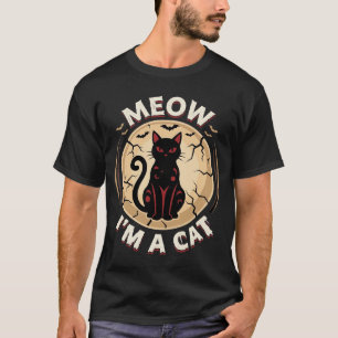 Meow Cat Halloween Graphic Design_1 T-Shirt