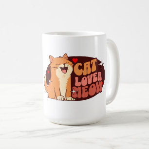 Meow Cat Lover - orange cat Coffee Mug
