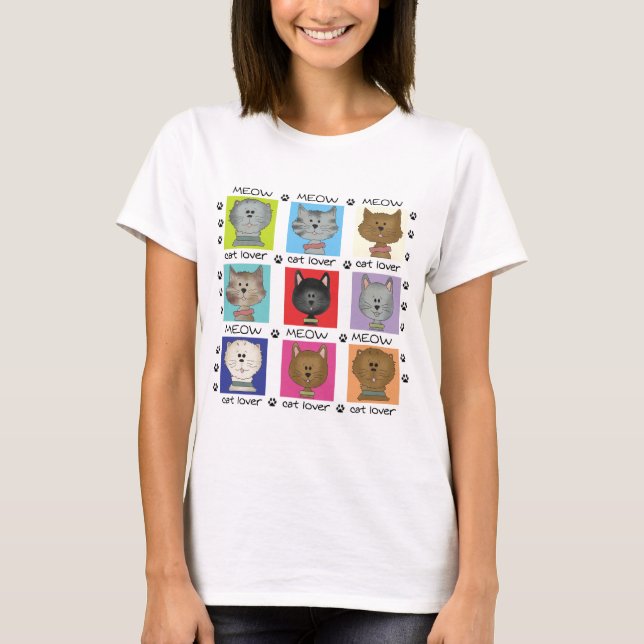 Meow Cat Lover Tshirts and Gifts (Front)