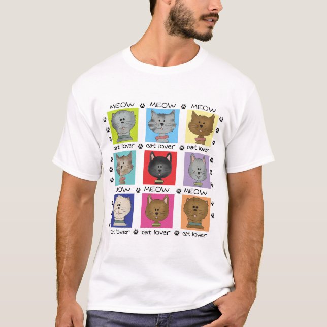 Meow Cat Lover Tshirts and Gifts (Front)