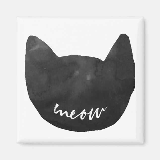 Meow Cat Magnet (Front)
