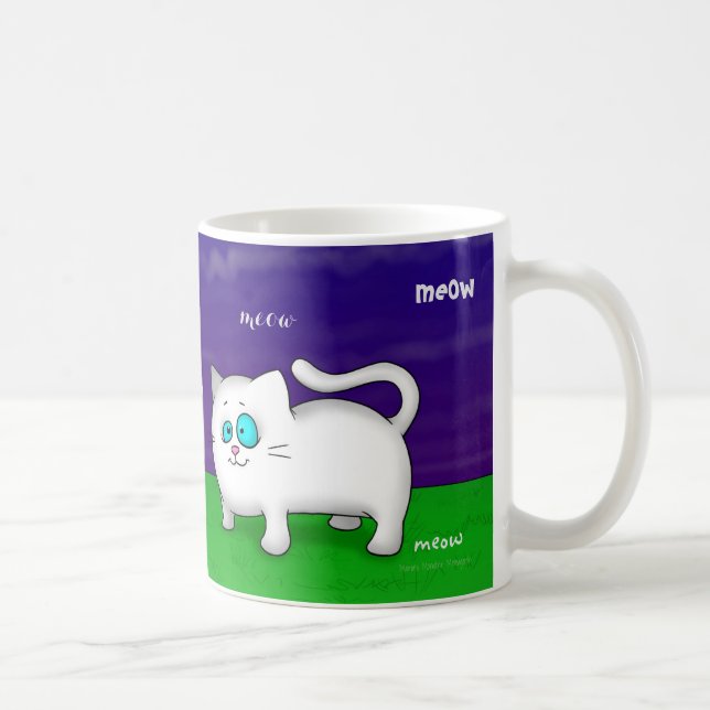Meow cat mug (Right)