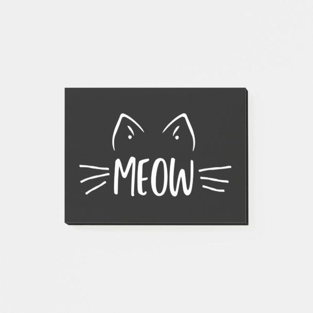 Meow Cat Post-it Notes (Front)