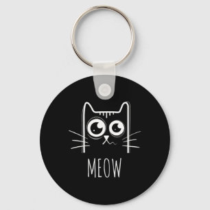Meow Cat Shirt Meow Kitty Cute Cats Mum And Cat Da Key Ring