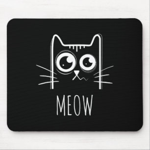 Meow Cat Shirt Meow Kitty Cute Cats Mum And Cat Da Mouse Mat