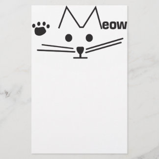 Meow Cat Stationery