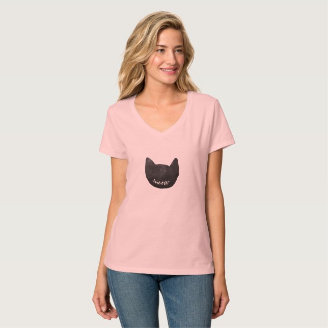Meow Cat T-Shirt (Front Full)
