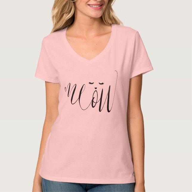 Meow Cat T-Shirt (Front)