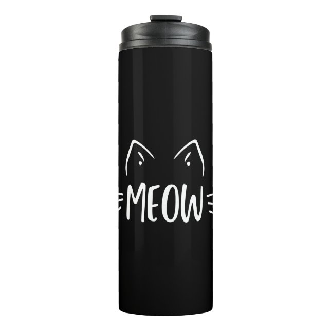 Meow Cat Thermal Tumbler (Front)