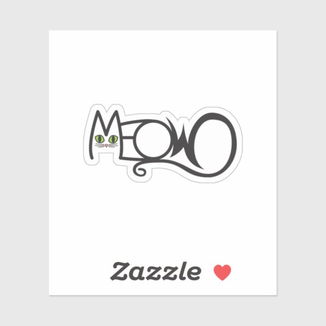 Meow Cat Typography (Sheet)
