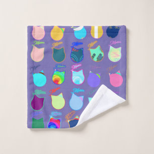Meow Cat Wash cloth