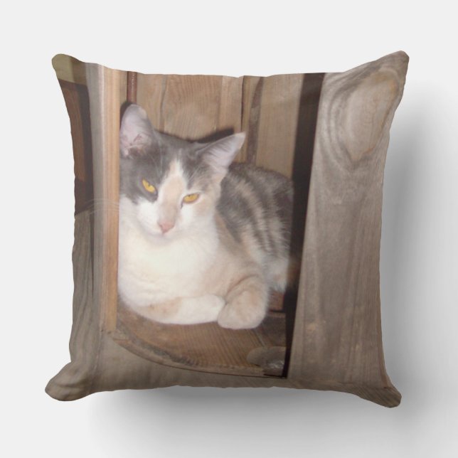 Meow Cats 33 Square Throw Pillow (Front)