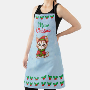 Meow Christmas Apron