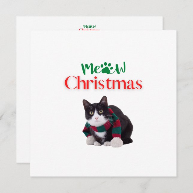 MEOW CHRISTMAS CAT (Front/Back)