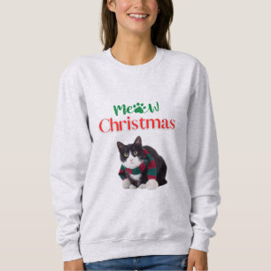 MEOW CHRISTMAS CAT SWEATSHIRT