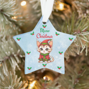 Meow Christmas Ornament
