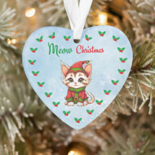 Meow Christmas Ornament