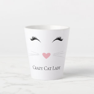 Meow Crazy Cat Lady Latte Mug