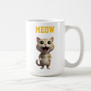 Meow Cute Cat Mug