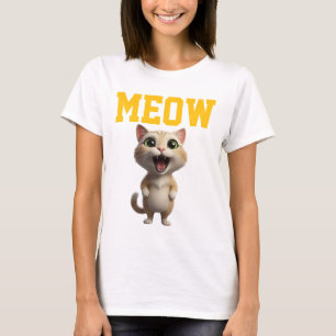 Meow Cute Cat Women’s T-Shirt
