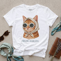 Meow Darling Vintage Cat T-Shirt