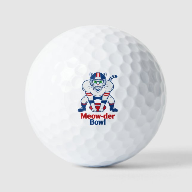 Meow-der Bowl  Golf Balls (Front)